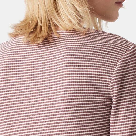 Levi's Muse Vanilla Stripe Rose Long Sleeve T-shirt/NWT/XL - Picture 4 of 13